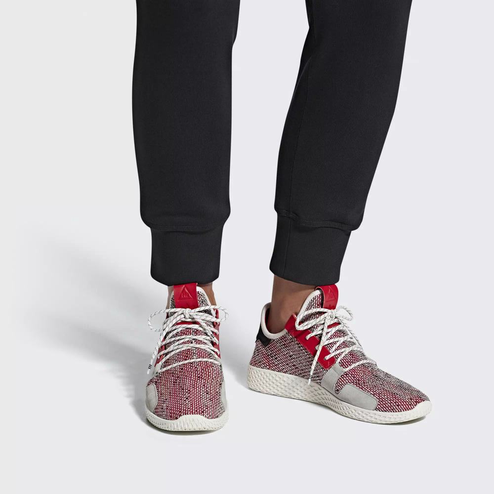 Adidas Pharrell Williams SOLARHU Tennis V2 Tenis Rojos Para Hombre (MX-94542)
